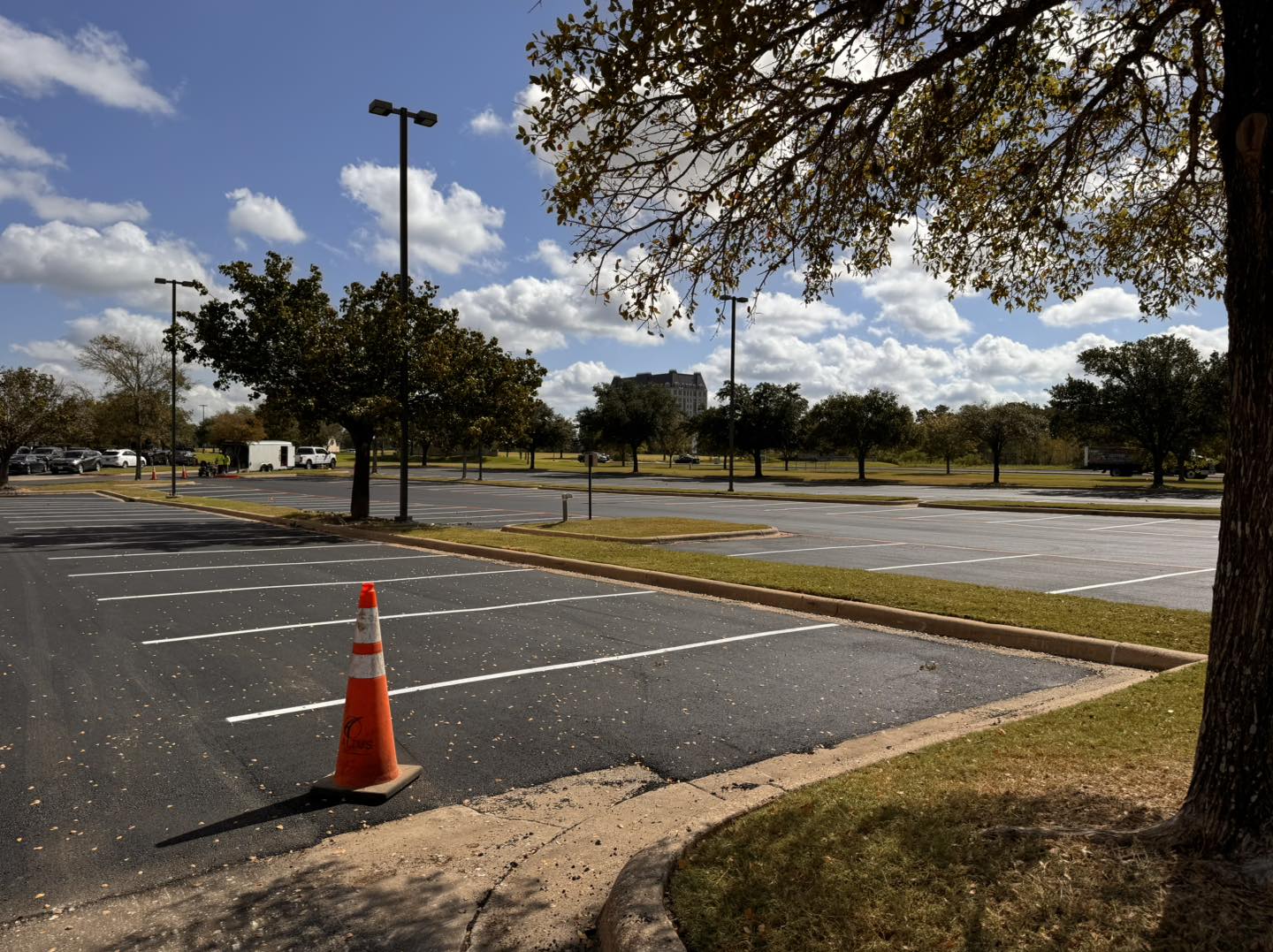 commercial parking lot striping
